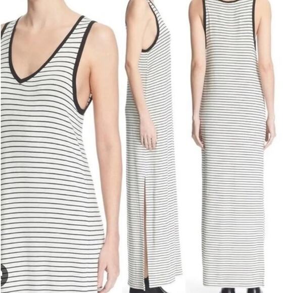 ATM Anthony Thomas Melillo Striped Jersey Tank Dress - Picture 1 of 5